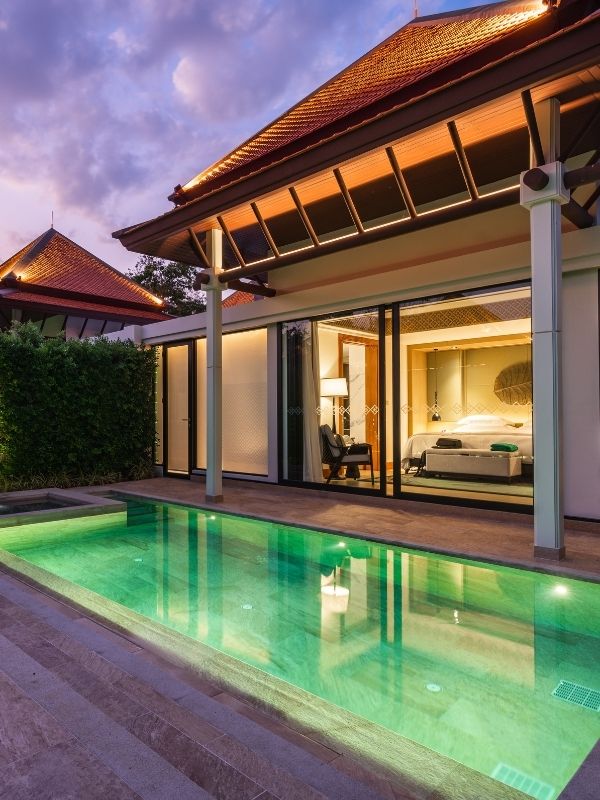 Serenity Pool Villa Night
